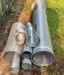Various Pieces of New Stove Pipe Connectors