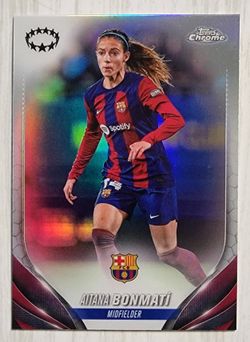 Aitana Bonmati 2024 Topps Chrome Refractor Soccer Card #1 FC Barcelona
Champions League