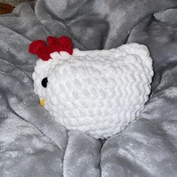Crochet large chickens, chicken plush, Crochet Plush, Plush toy