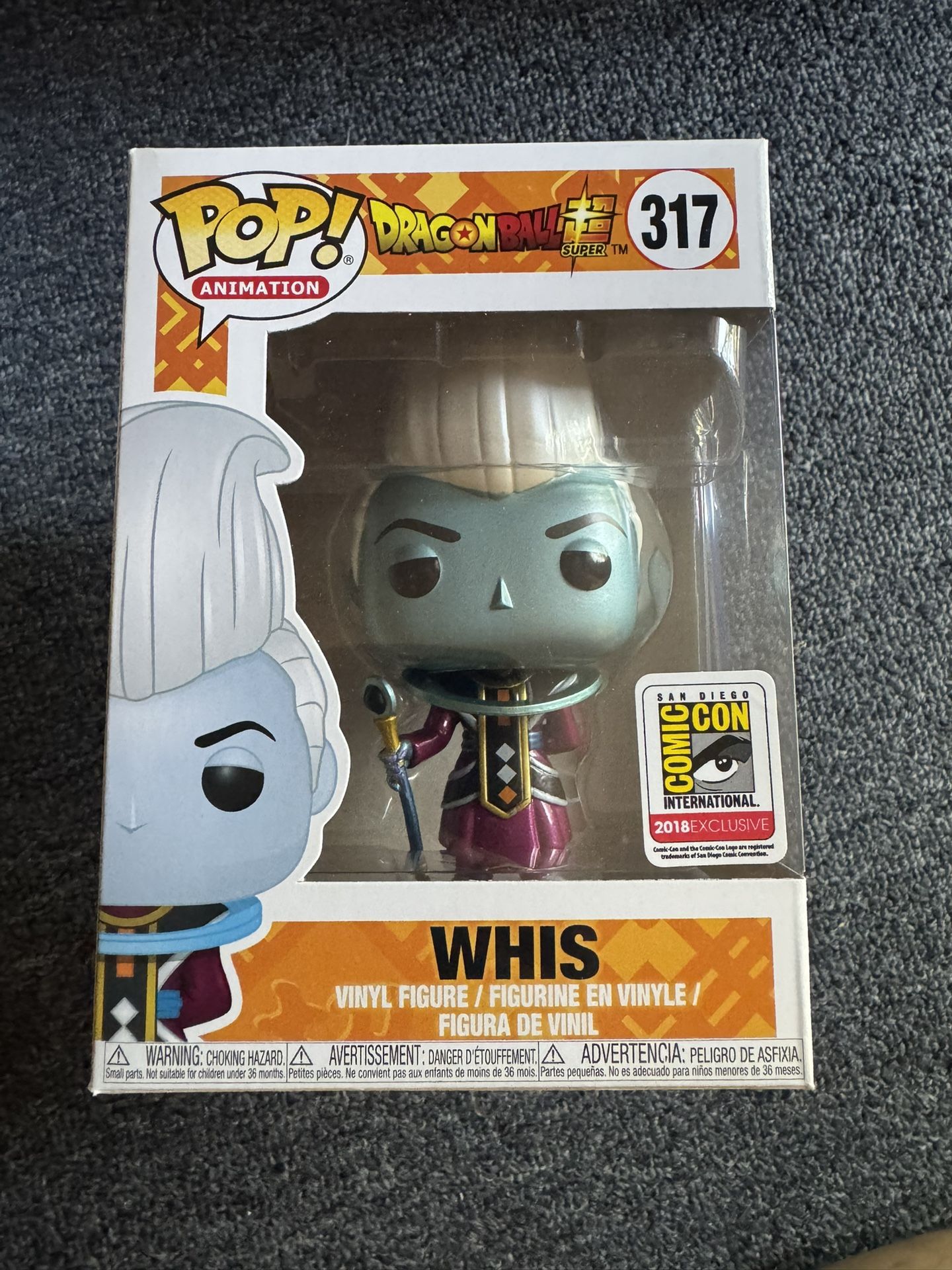 Funko Pop Whis Metallic Dragon Ball Z SDCC Exclusive