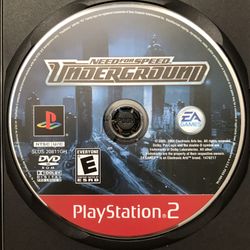 NEED FOR SPEED UNDERGROUND - PS2 GAME - DISC ONLY!