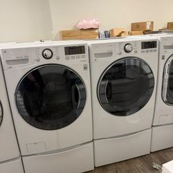 Lg washer and dryer set electric with warranty