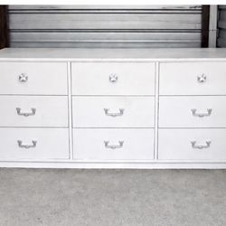 Refinished all White Large Dresser