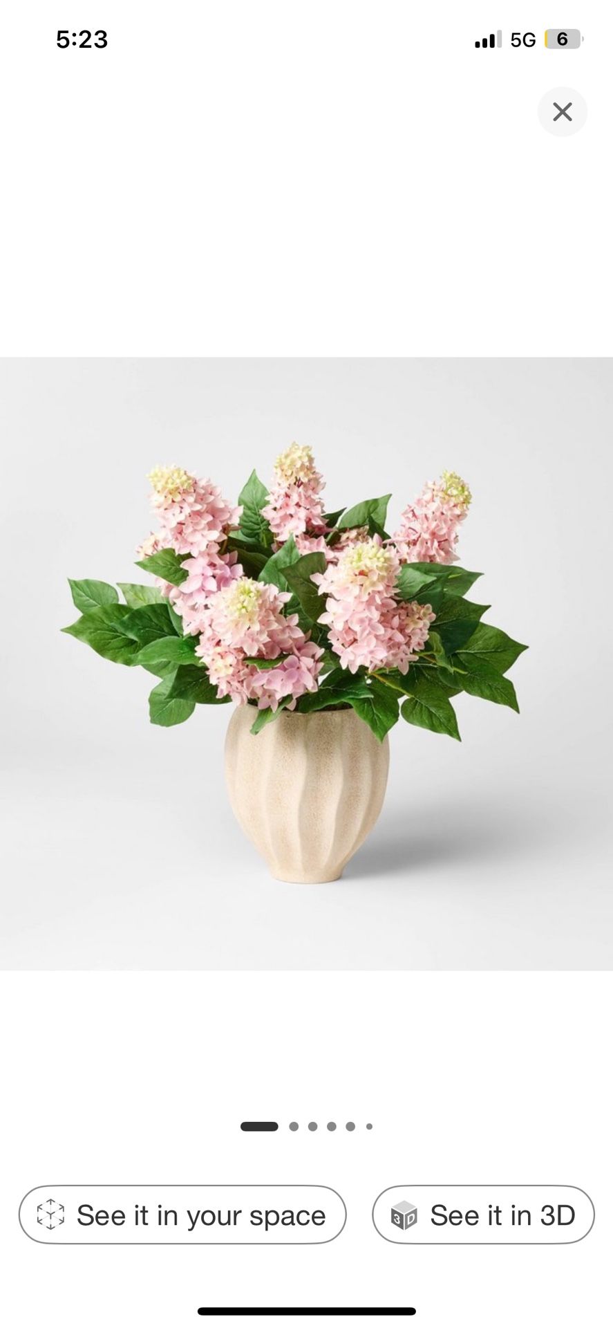 Pink Lilac Potted Arrangement from Thresholdâ„¢ designed with Studio McGee