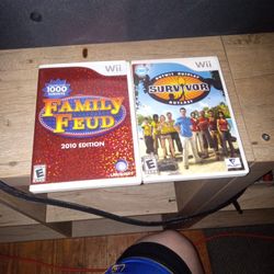 2 Wii Games-2010 edition Family Feud & Survivor 