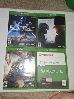 Xbox One 4 games bundle lot 25$ no scratches