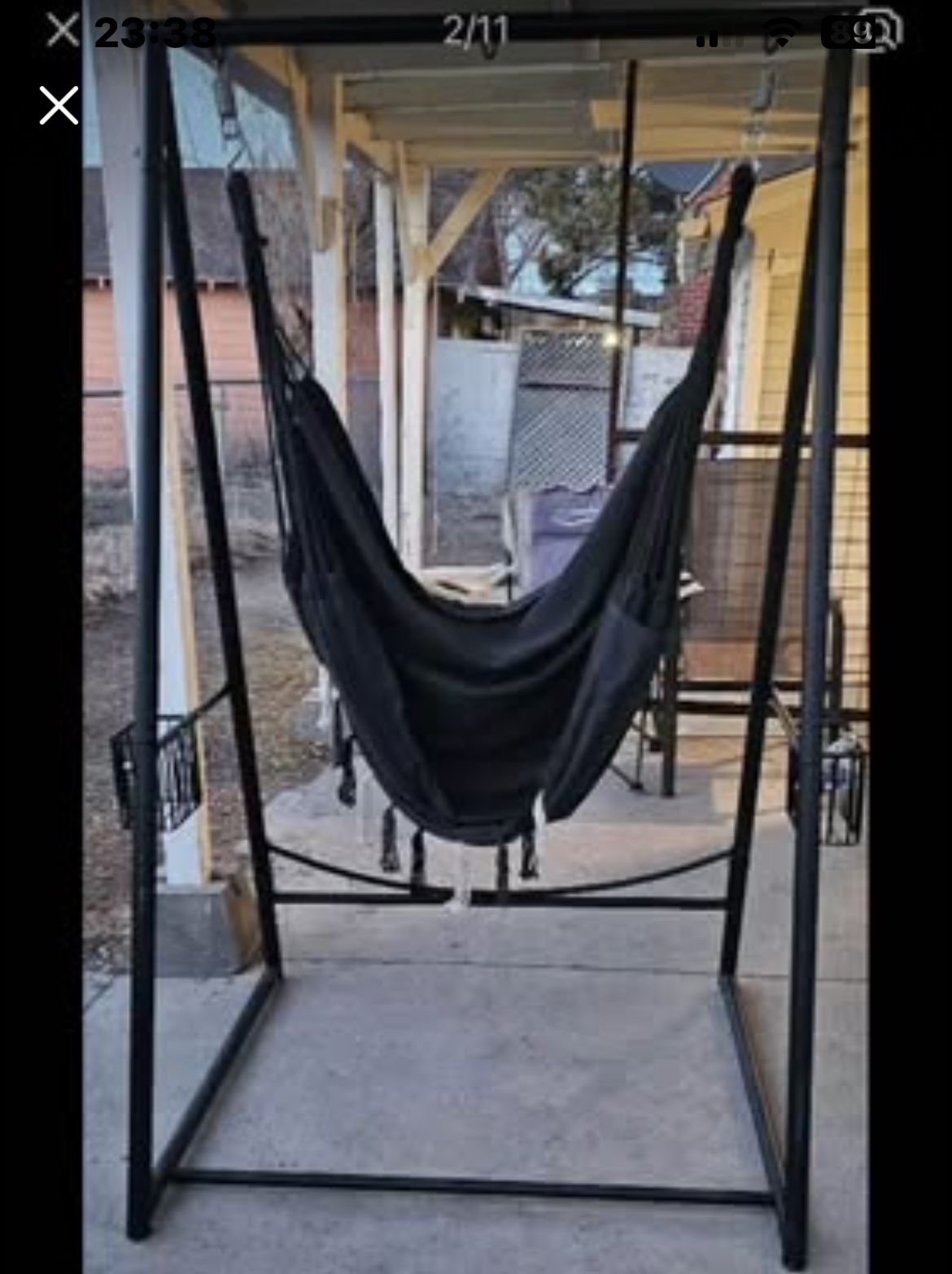 Hammock chair hanging rope swing and bracket set