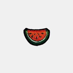 Small Watermelon Patch Sew On Embroidered Patch Size: 1" By 1 3/4
