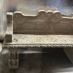 Vintage Cement Bench