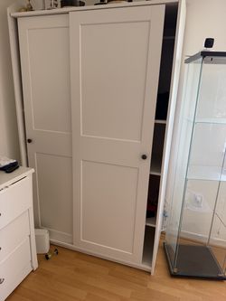 White clothing cabinet