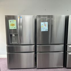 36” LG Open Box French Door Refrigerator Free Delivery With 1 Year Warranty 