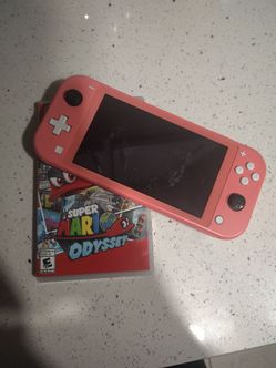 Switch Lite with Mario Odyssey