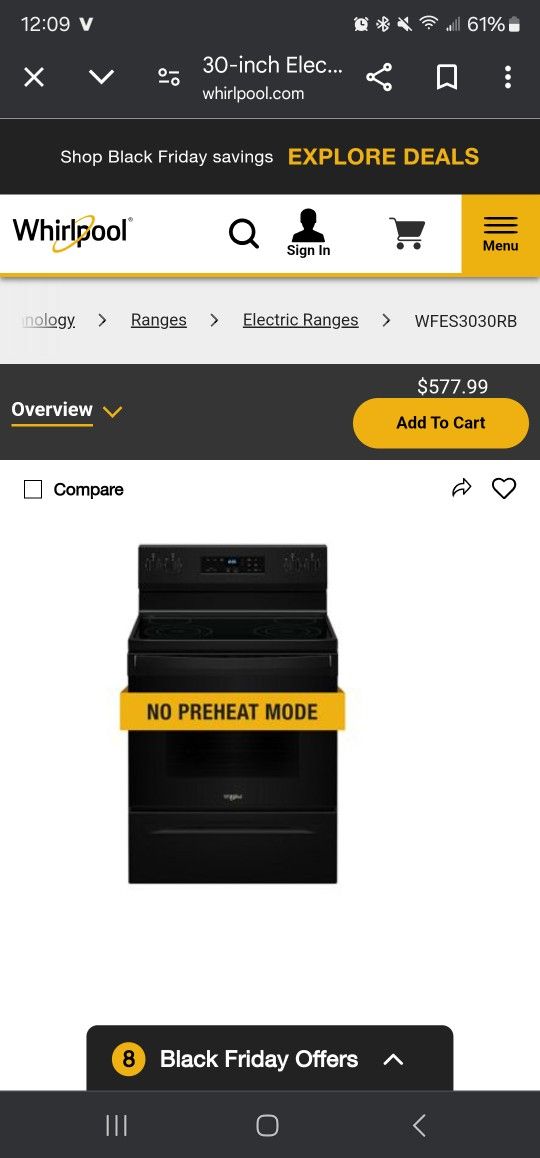 NEW! Whirlpool Range