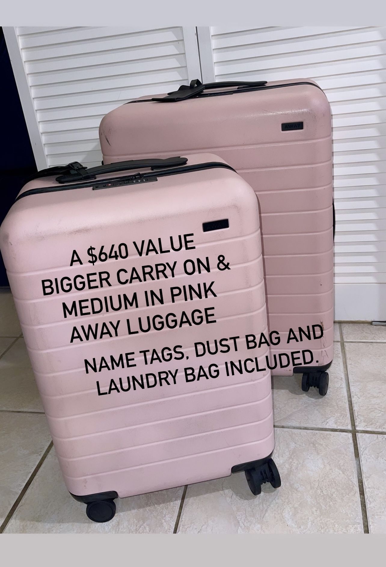 Pink Away Luggages