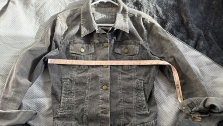 Gap 1969 Large Gray Corduroy Jacket Button Up Trucker Retro Vintage Style Y2K Classic