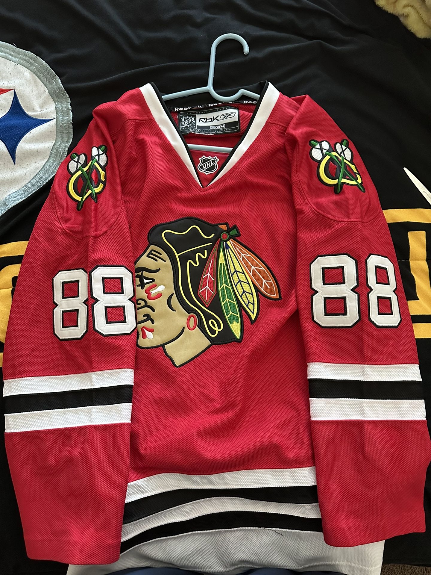 PATRICK KANE FULLY STICHED JERSEY BLACKHAWKS AUTHENTIC REEBOK
