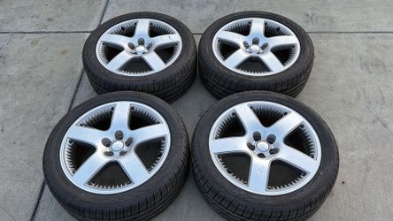 Volkswagen VW Beetle 17 Inch Take 5 Aluminum wheels and good tires 5x100mm Fits Golf, Gti, Jetta