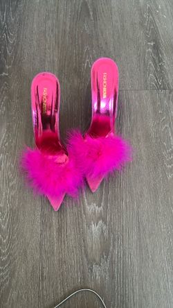 Pink Wedge Sandals 