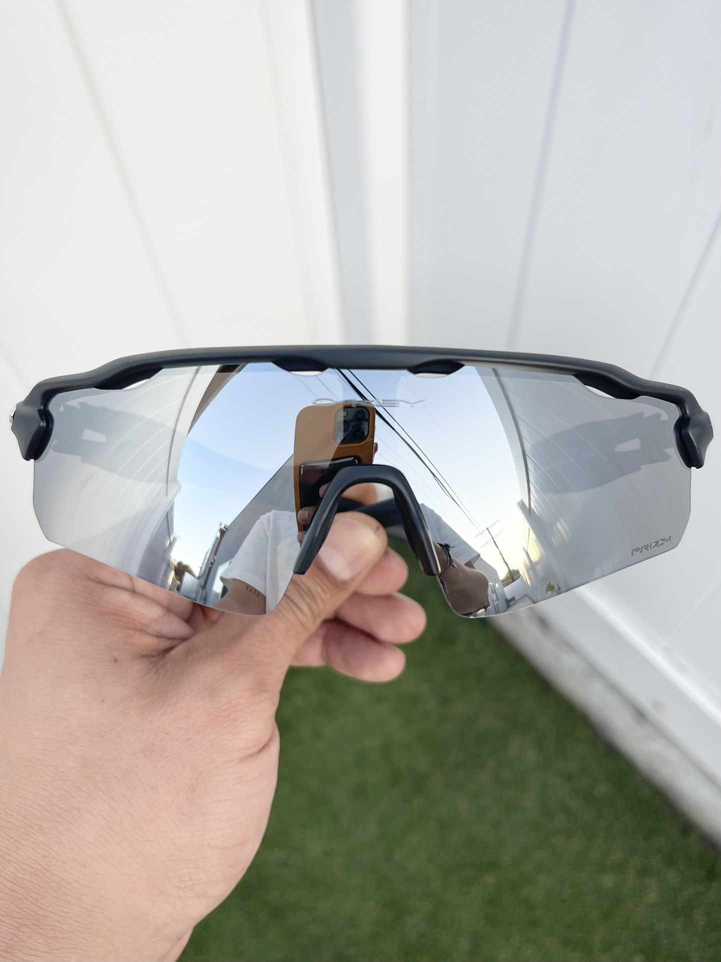 New Oakley Designer Sunglasses Radar Path EV Black Silver