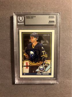 1991-92 OPC #416 Pierre Turgeon w/ on card auto.Negotiable