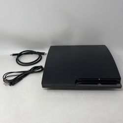Tested Sony PlayStation 3 PS3 Slim Console 120GB With Cables