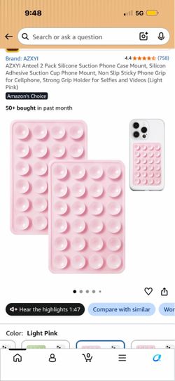 AZXYI Silicone Suction Phone Grip 2-Pack
