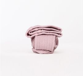 Dona Carmen ribbed Condor tights Sz 3-6 months Rosewood