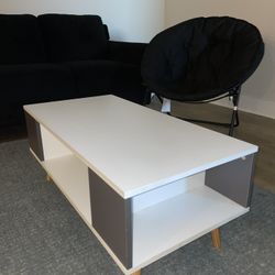 White and Grey Coffee Table 