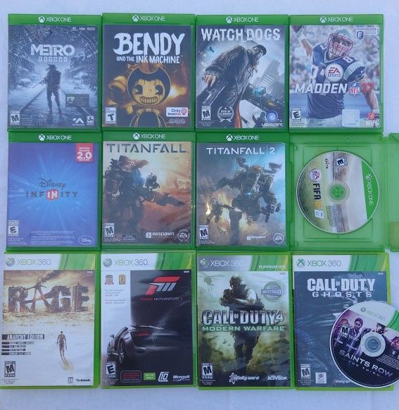 Xbox Games / Xbox One And Xbox 360