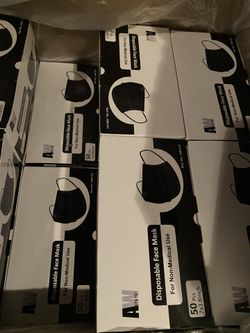 Black Disposable Face Mask