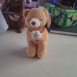 HOPE TY Beanie Baby Praying Bear WITH TAG ERRORS