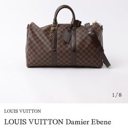 Louis Vuitton Damier Ebene Keepall 45 Bag- 