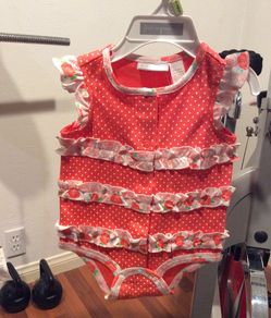 Baby girl onesie 3/6 months new with tags $8.00
