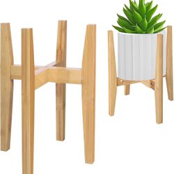 Plant Stand Indoor, Bamboo Plant Shelf, Adjustable Corner Plants Flower Holders