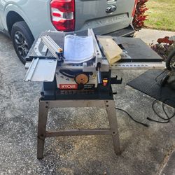 Tablesaw 10 Inch Ryobi With Accessories Cash Only