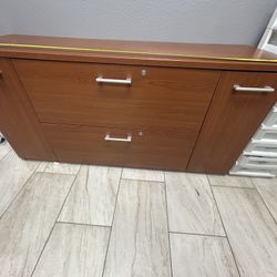 Office Draw / File Cabinet Dark Brown Finish