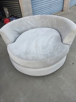 Large Round Swivel Accent Chair