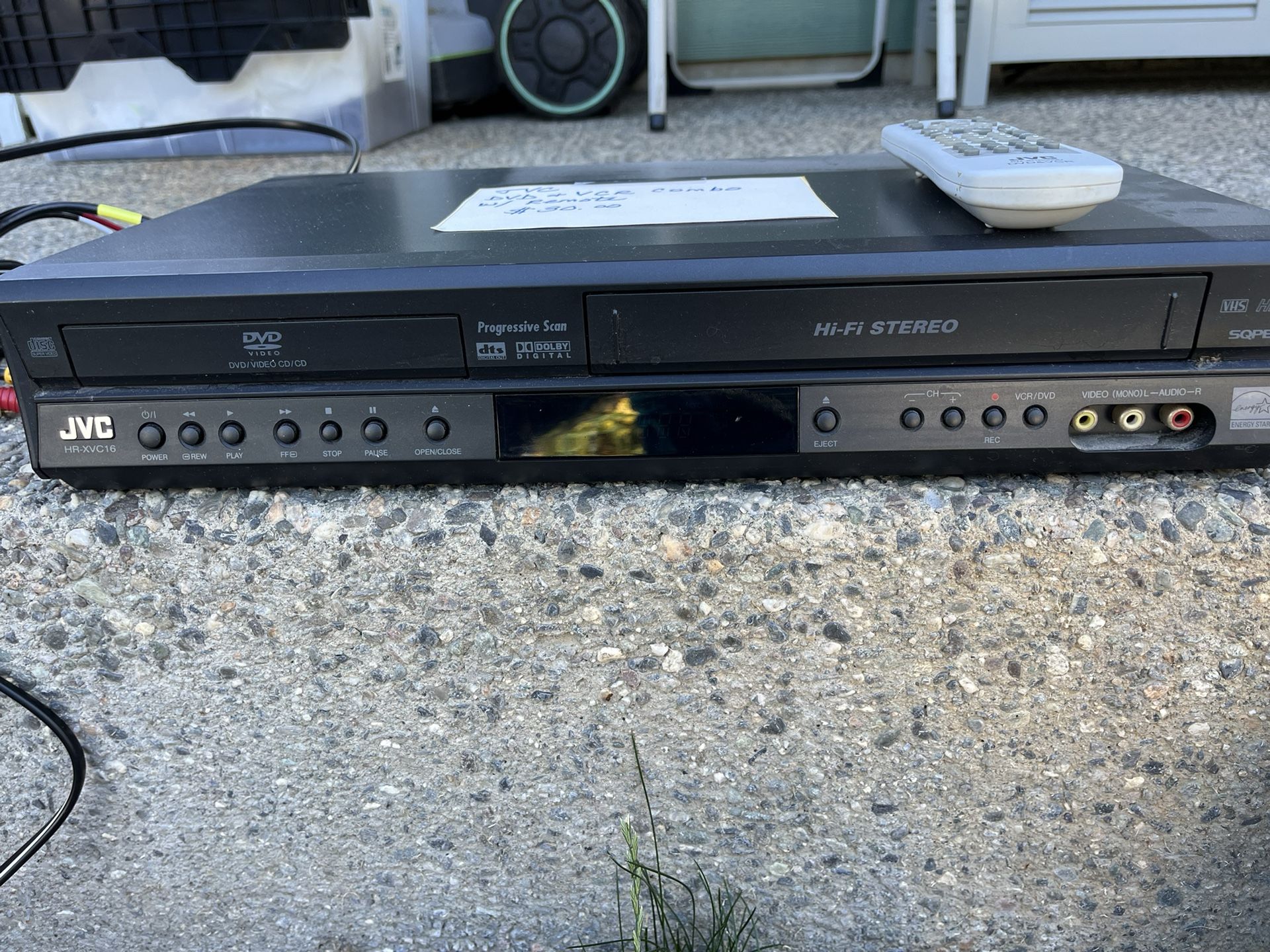 JVC DVD & VCR Combo