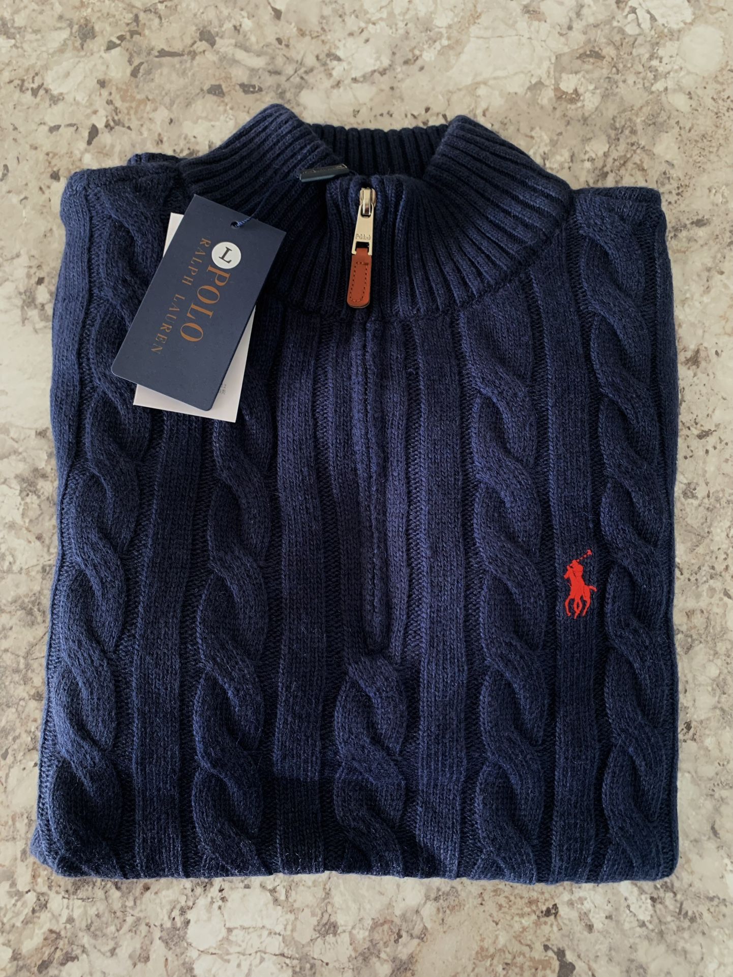Polo Half Zip Sweater