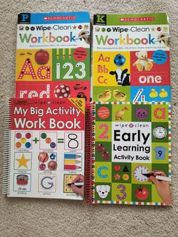 Wipe Clean Workbooks for Pre-K and Kindergarten