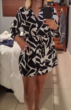 SHIRT DRESS w/Belt size Lge