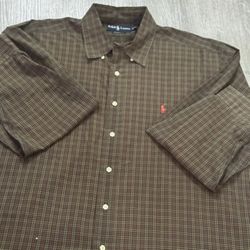 Men’s Polo Button Down Large 