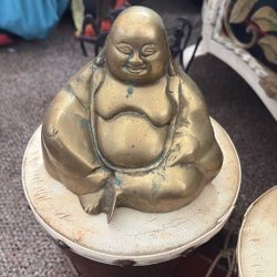 Laughing Bronze Buddha 