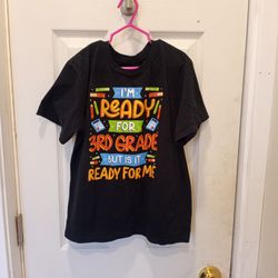 Size medium 3rd Grade Kids Back to School T-Shirt, Funny Graphic Tee
