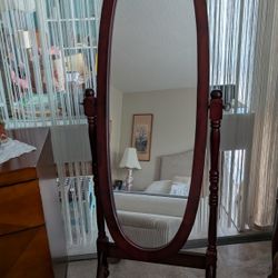 Solid Wood Bedroom Mirror 