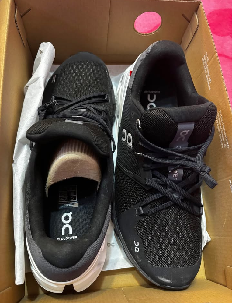 On cloud shoes
