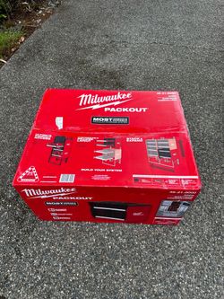 Milwaukee 48-21-8000 PACKOUT Modular Storage System Rack w Sliding Drawers New🚀