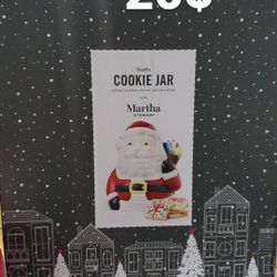 Macys Santa Cookie Jar New 20$