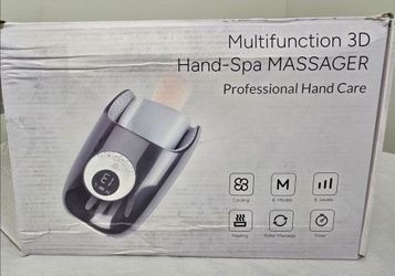 Multifunction 3D Hand-Spa Massager 6 Levels Black Professional Hand Care