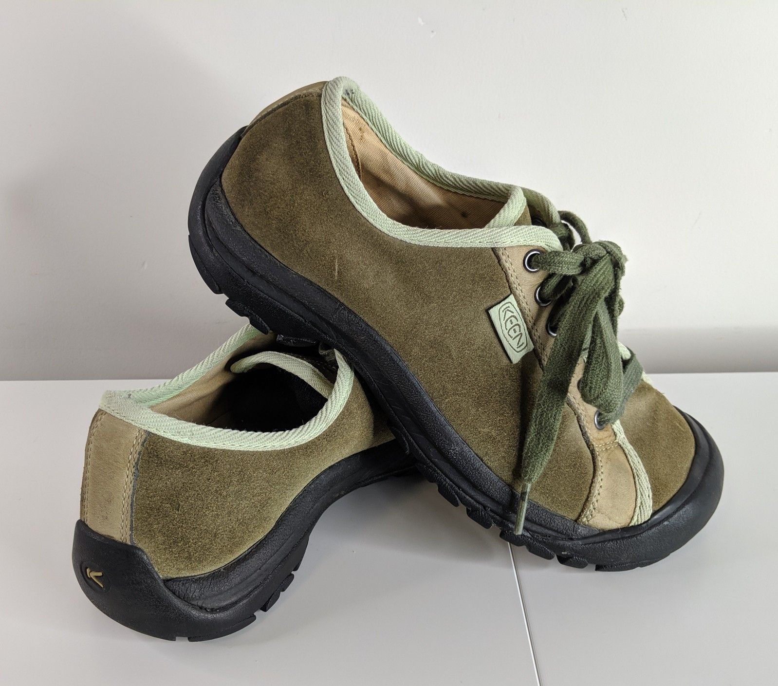 Keen Briggs 0808 Green Nubuck Leather Womens Lace Up
